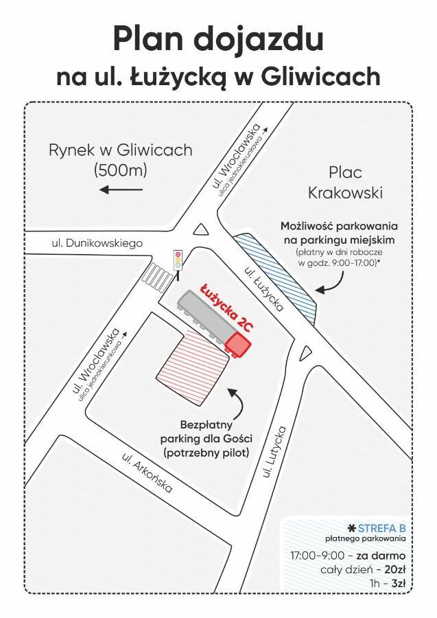 Kairos Apartments - Szafir - Darmowy Parking, Scisle Centrum Gliwice Bagian luar foto